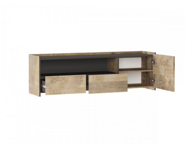 Модульная гостиная Денвер графит / дуб гранж песочный Модульная гостиная Денвер графит / дуб гранж песочный