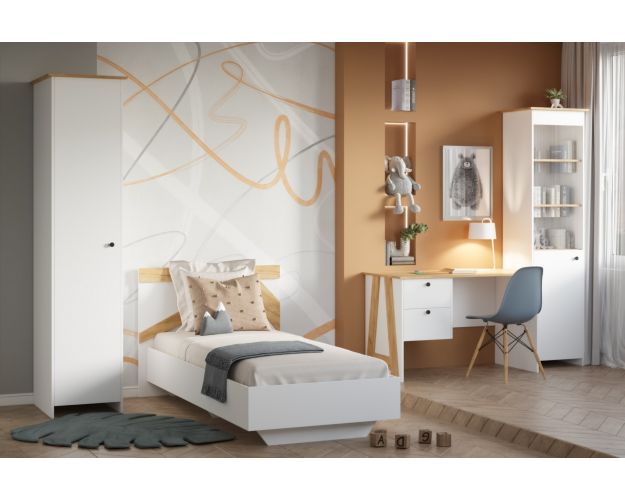 МС детская Теодора белый / дуб крафт золотой МС детская Теодора белый / дуб крафт золотой