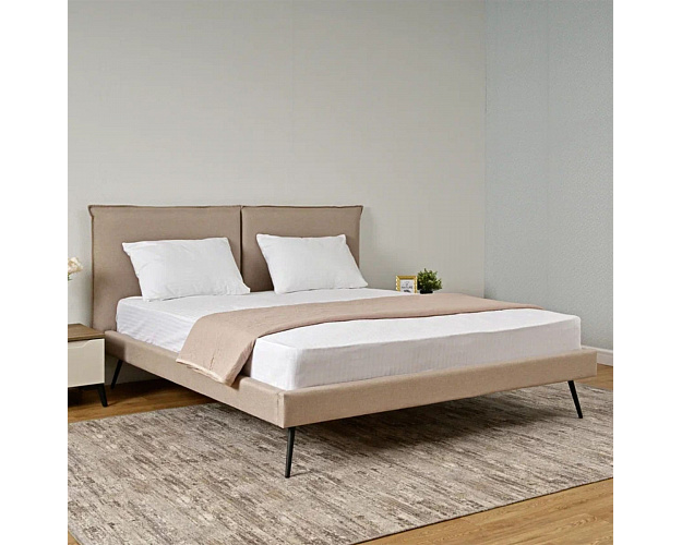 Кровать с ортопедическим основанием 1600 Сильвия лагуна беж Кровать с ортопедическим основанием 1600 Сильвия лагуна беж