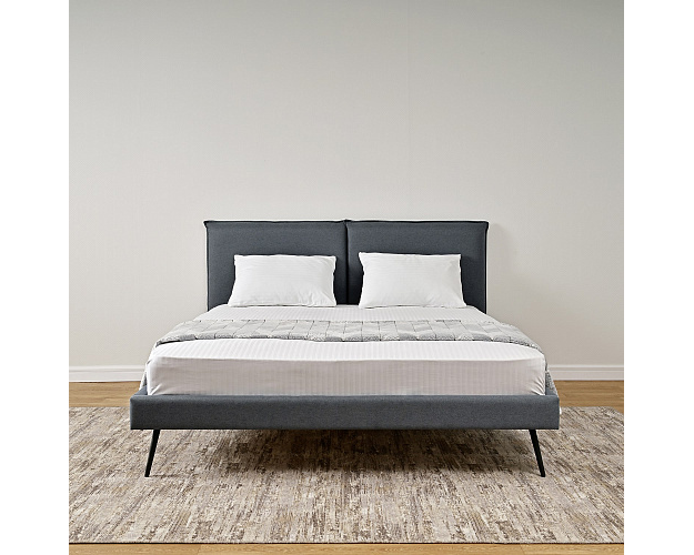 Кровать с ортопедическим основанием 1600 Сильвия лагуна пепел Кровать с ортопедическим основанием 1600 Сильвия лагуна пепел