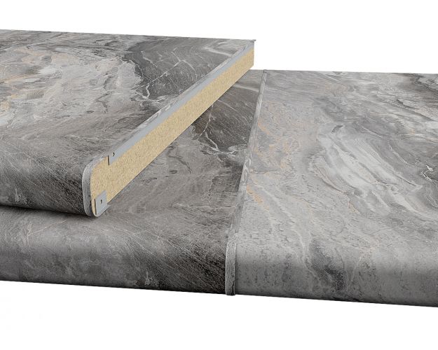 Соединительная планка для столешницы (Мрамор Бергамо) Соединительная планка для столешницы (Мрамор Бергамо)