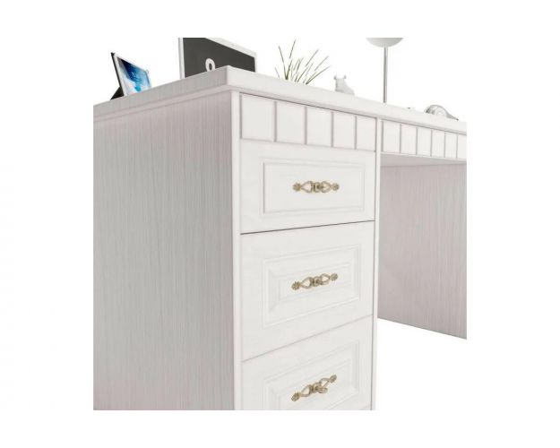 Туалетный столик Прованс бодега белая / патина премиум Туалетный столик Прованс бодега белая / патина премиум