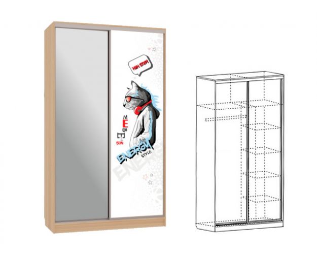 Шкаф-купе Рио 9-600 Энерджи (венге) Шкаф-купе Рио 9-600 Энерджи (венге)