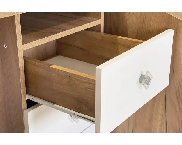 Стол Форсаж дуб крафт золотой / белый Стол Форсаж дуб крафт золотой / белый