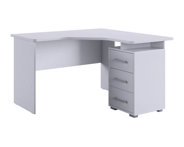 Стол компьютерный 1200 угловой Лайт-2 белый Стол компьютерный 1200 угловой Лайт-2 белый