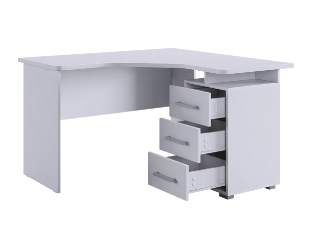 Стол компьютерный 1200 угловой Лайт-2 белый Стол компьютерный 1200 угловой Лайт-2 белый