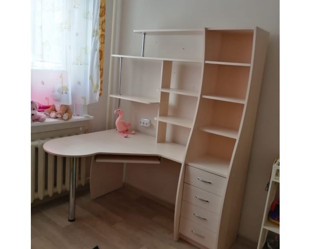 Стол компьютерный Угловой Большой (Беленый дуб) (Распродажа)  Стол компьютерный Угловой Большой (Беленый дуб) (Распродажа)