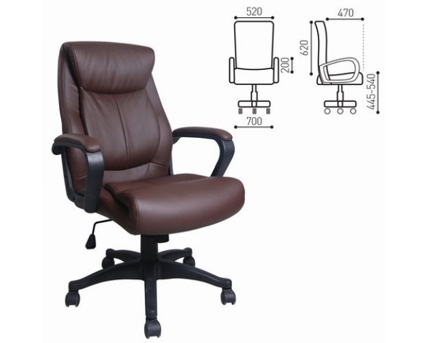 Кресло офисное BRABIX Enter EX-511 (коричневый)