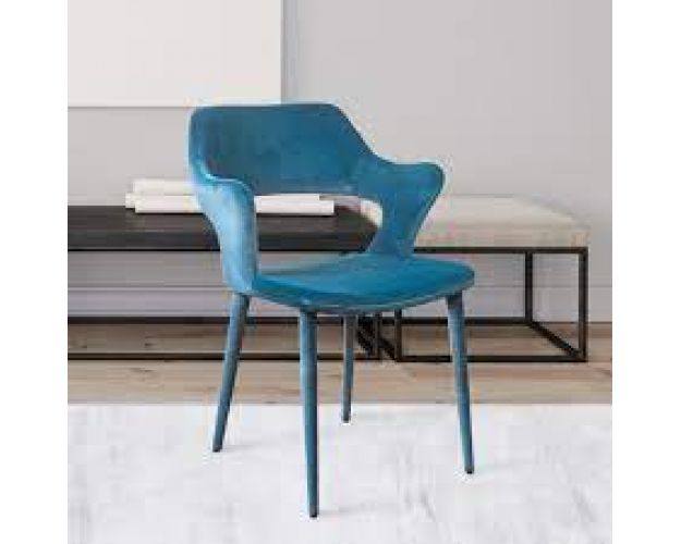 Стул Woddy, бархат сине-зеленый Стул Woddy, бархат сине-зеленый