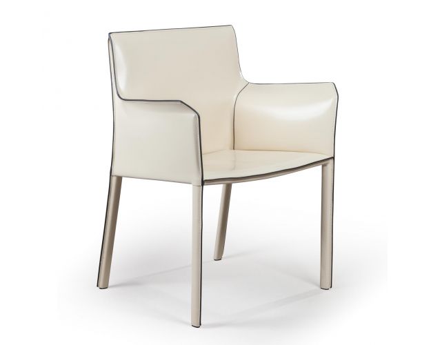 Стул с подлокотниками Barrie, кожа бежевый Стул с подлокотниками Barrie, кожа бежевый