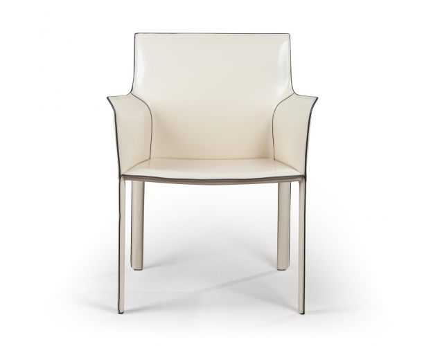 Стул с подлокотниками Barrie, кожа бежевый Стул с подлокотниками Barrie, кожа бежевый