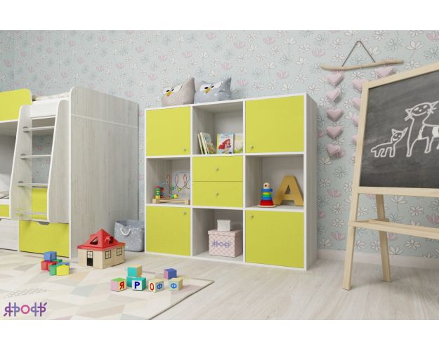 Стеллаж Джери Винтерберг/Лайм Стеллаж Джери Винтерберг/Лайм