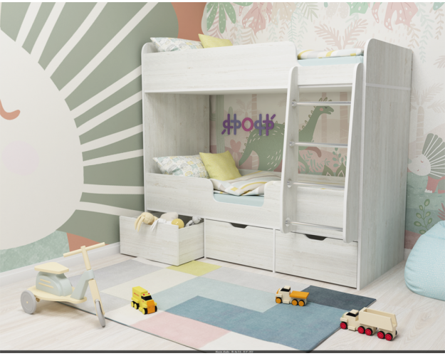 Кровать Двойняшка двухъярусная Винтерберг/Винтерберг Кровать Двойняшка двухъярусная Винтерберг/Винтерберг