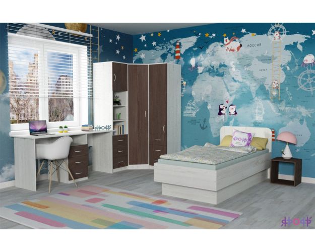 Шкаф-пенал №1 (полуоткрытый) Винтерберг/Бодего темный Шкаф-пенал №1 (полуоткрытый) Винтерберг/Бодего темный