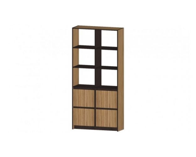Стеллаж большой Бостон дуб вотан / венге Стеллаж большой Бостон дуб вотан / венге